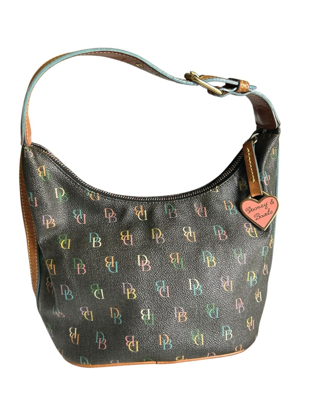 Y2K Dooney & Bourke Rainbow “It” Mini Hobo Bag Vintage 2000s Bling - Picture 1 of 11